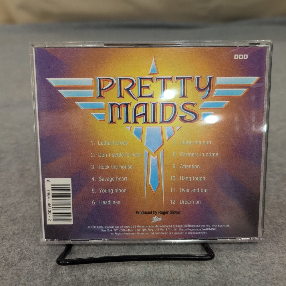Pretty Maids Lethal Heroes CD 1990‎ Epic Records 07464461302 Heavy Metal Rock - Picture 2 of 2
